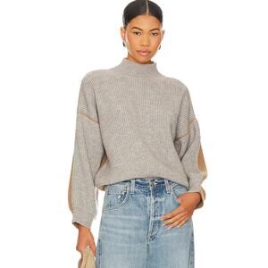 EUC LINE & DOT x REVOLVE Katy Sweater in Heather Grey Taupe Sz Small